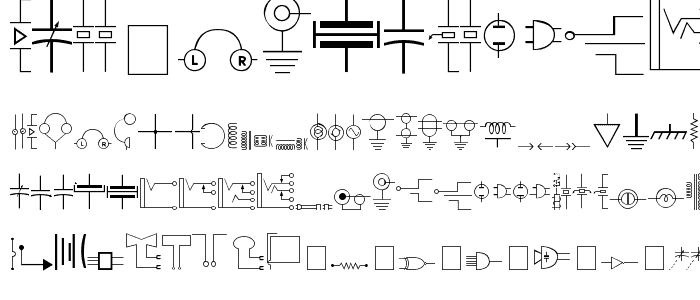 Carr Electronic Dingbats font